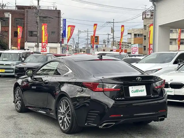 レクサス ＲＣ 300h Fスポーツ 熊本県 2015(平27)年 5.9万km スターライトブラックガラスフレーク 純正メーカーナビ/【フルセグTV/Bluetooth再生/CD/DVD】/バックカメラ/クルーズコントロール/パドルシフト/LEDオートライト/フォグライト/黒レザーシート/シートヒーター/エアーシート/ステアリングヒーター/純正ドライブレコーダー/ETC/プッシュスタート/スマートキー/スペアキー/カードキー/保証書/取扱説明書