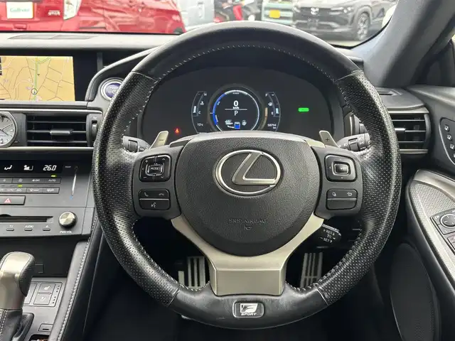 レクサス ＲＣ 300h Fスポーツ 熊本県 2015(平27)年 5.9万km スターライトブラックガラスフレーク 純正メーカーナビ/【フルセグTV/Bluetooth再生/CD/DVD】/バックカメラ/クルーズコントロール/パドルシフト/LEDオートライト/フォグライト/黒レザーシート/シートヒーター/エアーシート/ステアリングヒーター/純正ドライブレコーダー/ETC/プッシュスタート/スマートキー/スペアキー/カードキー/保証書/取扱説明書