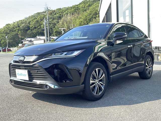 トヨタ ハリアー G 兵庫県 2023(令5)年 1.4万km ブラック 純正12.3ディスプレイオーディオ/・BT.TV.AM.FM/プリクラッシュセーフティー/ブラインドスポットモニター/レーダークルーズコントロール/クリアランスソナー/リアクロストラフィックアラート/ロードサインアシスト/電動パーキングブレーキ/オートホールド/オートマチックハイビーム/パワーバックドア/前後コーナーセンサー/D席パワーシート/置くだけ充電/前後ドラレコ/ビルトインETC2.0/スペアキー1本/USB端子