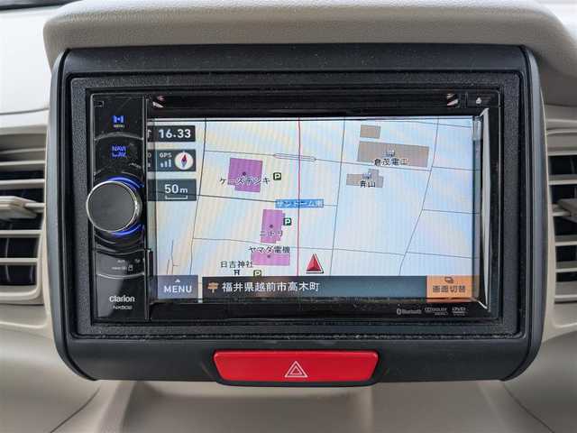 ホンダ Ｎ ＢＯＸ G 福井県 2012(平24)年 7.3万km チェリーシェルピンクメタリック ４WD/横滑り防止装置/盗難防止装置/クラリオン６．２インチメモリナビ/ワンセグテレビ/ヒルスタートアシスト/チップアップシート/ダブルエアバッグ/純正フロアマット/スマートキー/保証書・取説