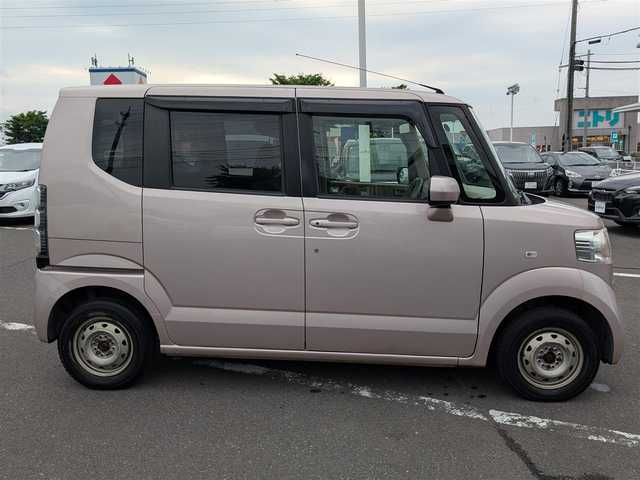 ホンダ Ｎ ＢＯＸ G 福井県 2012(平24)年 7.3万km チェリーシェルピンクメタリック ４WD/横滑り防止装置/盗難防止装置/クラリオン６．２インチメモリナビ/ワンセグテレビ/ヒルスタートアシスト/チップアップシート/ダブルエアバッグ/純正フロアマット/スマートキー/保証書・取説