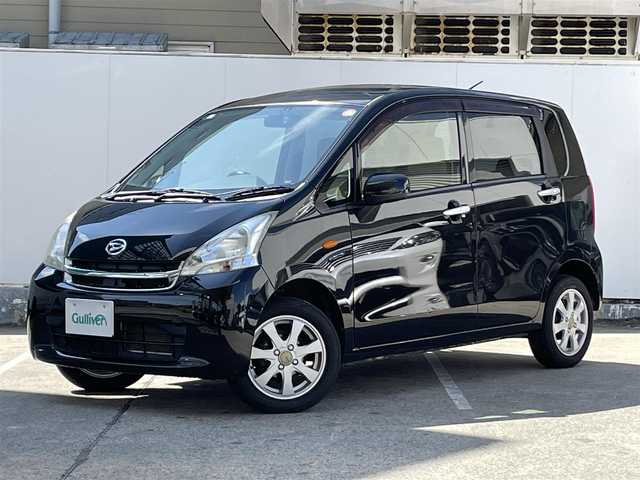 ダイハツ ムーヴ L 青森県 2012(平24)年 8.4万km ブラックマイカメタリック 4WD/純正メモリナビ/純正フルセグTV/AM/FM/CD/DVD/BT/車外バックカメラ/社外ドラレコ/ベンチシート/アイドリングストップ/盗難防止機能/ドアバイザー/電格ミラー/バニティミラー