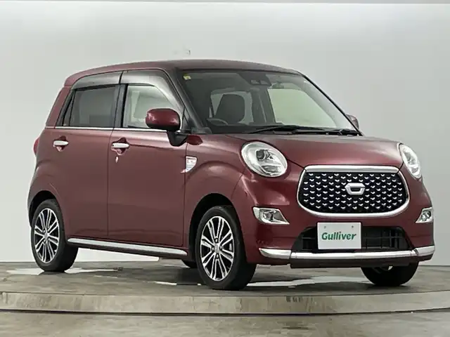 ダイハツ キャスト スタイル GプライムコレSAⅢ 愛知県 2018(平30)年 2.8万km ファイアークォーツレッドM 純正7インチナビ/（CD/DVD/Bluetooth/フルセグTV/AM/FM/SD)/バックカメラ/スマートアシストIII/・衝突軽減ブレーキ/・レーンキープアシスト/・オートマチックハイビーム/・誤発進抑制機能/ドライブレコーダー/ETC/シートヒーター/ベンチシート/スマートキー/プッシュスタート/純正フロアマット/アイドリングストップ/横滑り防止装置