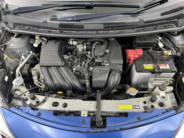 日産 ノート X 福島県 2016(平28)年 1.4万km シャイニングブルー /禁煙車//純正ナビ（MJ116D-W）//フルセグTV・Bluetooth//バックモニター//エマージェンシーブレーキ//ETC//レーンキープアシスト//電動格納ミラー//パワーウィンドウ//プッシュスタート//ドアバイザー