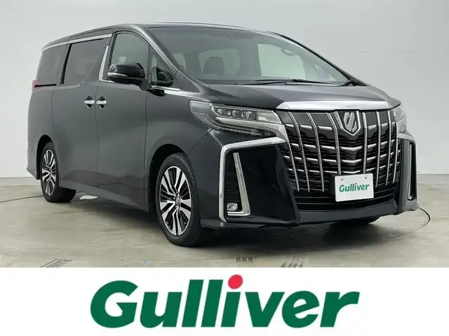 トヨタ アルファード S Cパッケージ 岡山県 2019(令1)年 6.2万km ブラック サンルーフ/JBLサウンド/フリップダウンモニター/純正ナビ/・FM/AM/Bluetooth/フルセグ/CD/DVD/HDMI/パノラマミックビューモニター/デジタルインナーミラー/合皮シート/・パワーシート/・ベンチレーション/・シートヒーター/ステアリングヒーター/パワーバックドア/ドライブレコーダー/ETC2.0/トヨタセーフティーセンス/・プリクラッシュセーフティ/・レーンディパーチャーアラート/・レーダークルーズコントロール/・オートマチックハイビーム/・コーナーセンサー/両側パワースライドドア/純正アルミ/フロアマット