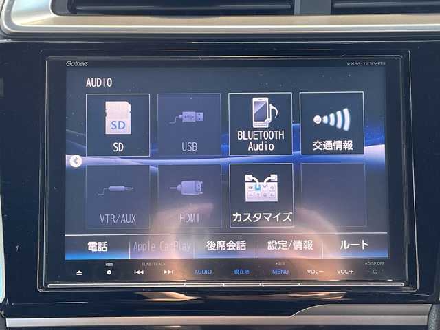 ホンダ フィット ハイブリット Sパッケージ 兵庫県 2017(平29)年 19.4万km クリスタルブラックパール ワンオーナー/純正8インチメモリーナビ/（CD/DVD/BT/フルセグTV）/バックカメラ/純正ドライブレコーダー/LEDヘッドライト/AUTOライト/横滑り防止機能/スマートキー/保証書/取扱説明書