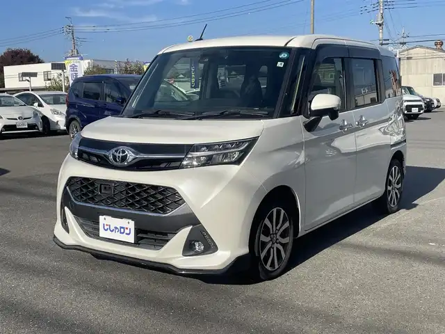 トヨタ タンク カスタムG－T 群馬県 2017(平29)年 8.5万km パールホワイトⅢ (株)IDOMが運営する【じしゃロン伊勢崎店】の自社ローン専用車両になりますこちらは現金またはオートローンご利用時の価格です。自社ローンご希望の方は別途その旨お申付け下さい/純正ナビ（NSZT-W66T）/　AM/FM/CD/DVD/Bluetooth/フルセグ）/バックカメラ/プリクラッシュセーフティ/クルーズコントロール/ビルトインETC2.0/前ドライブレコーダー（DRT-H66A)/両側パワースライドドア/LEDヘッドライト/革巻きステアリング/ステアリングスイッチ/オートライト/スマートキー