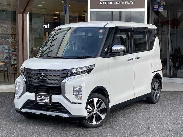 三菱 ｅＫクロススペース T 福島県 2020(令2)年 1.5万km シルキーホワイト 純正SDナビ/フルセグテレビ/バックカメラ/ドアバイザー/プッシュスタート/片側パワースライドドア/ETC/フロントシートヒーター/前方ドライブレコーダー/USBソケット