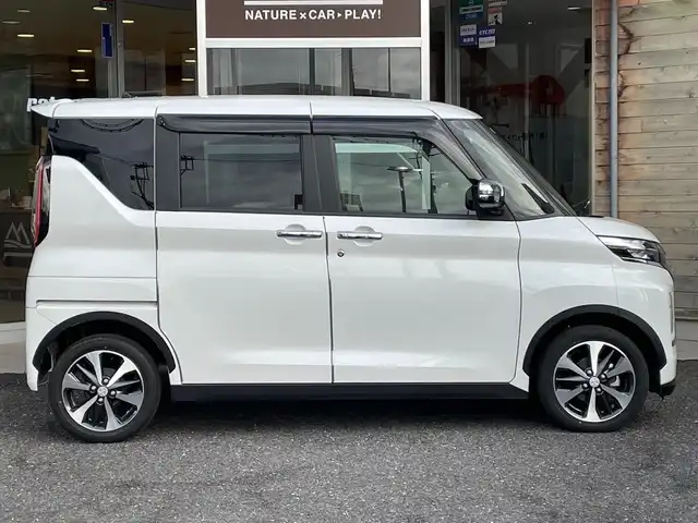三菱 ｅＫクロススペース T 福島県 2020(令2)年 1.5万km シルキーホワイト 純正SDナビ/フルセグテレビ/バックカメラ/ドアバイザー/プッシュスタート/片側パワースライドドア/ETC/フロントシートヒーター/前方ドライブレコーダー/USBソケット