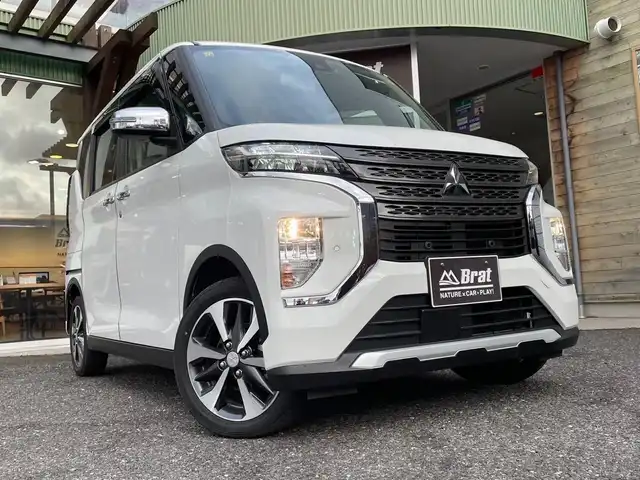 三菱 ｅＫクロススペース T 福島県 2020(令2)年 1.5万km シルキーホワイト 純正SDナビ/フルセグテレビ/バックカメラ/ドアバイザー/プッシュスタート/片側パワースライドドア/ETC/フロントシートヒーター/前方ドライブレコーダー/USBソケット