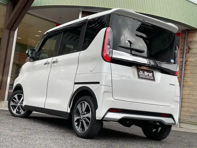三菱 ｅＫクロススペース T 福島県 2020(令2)年 1.5万km シルキーホワイト 純正SDナビ/フルセグテレビ/バックカメラ/ドアバイザー/プッシュスタート/片側パワースライドドア/ETC/フロントシートヒーター/前方ドライブレコーダー/USBソケット