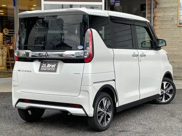 三菱 ｅＫクロススペース T 福島県 2020(令2)年 1.5万km シルキーホワイト 純正SDナビ/フルセグテレビ/バックカメラ/ドアバイザー/プッシュスタート/片側パワースライドドア/ETC/フロントシートヒーター/前方ドライブレコーダー/USBソケット