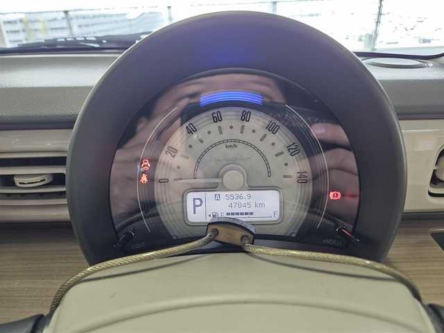 スズキ ラパン S 香川県 2016(平28)年 4.8万km フレンチミントパールメタリック 純正ナビ(CD/AM/FM)/フルセグTV/フロント/サイド/バックカメラ/全方位モニター/レーダーブレーキサポート/横滑り防止装置/HIDヘッドランプ/オートライト/本革巻きステアリング/ステアリングスイッチ/パイピング付ファブリックシート/運転席シートヒーター/キーレスプッシュスタートシステム/禁煙車