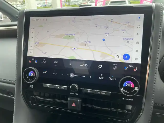 トヨタ アルファードハイブリット エグゼクティブ ラウンジ 埼玉県 2024(令6)年 1.3万km ブラック /ワンオーナー//左右独立ムーンルーフ//純正メモリナビ//フルセグTV//全方位モニター//黒レザーシート//パワーシート//シートヒーター//エアシート//両側パワースライドドア//パワーバックドア//アダプティブクルーズコントロール//ビルトインETC2.0//スマートキー×2//LEDヘッドライト/LEDフォグ//デジタルインナーミラー//ステアリングヒーター//2ndシートオットマン//PCS/LDA/BSM//RCTA/PKSB/RSA//クリアランスソナー//W.サイド.カーテンエアバッグ//ABS//横滑り防止装置//パドルシフト//革巻きステアリング//オートライト/オートハイビーム//左右オートステップ//プライバシーガラス//ドアバイザー//純正17インチAW//新車時保証書//ユーザーガイド