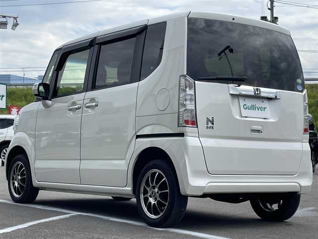 ホンダ Ｎ ＢＯＸ G Lパッケージ 青森県 2016(平28)年 5.9万km プレミアムホワイトパールⅡ ・4WD/・純正ナビ/・バックカメラ/・ワンセグ/・Bluetooth/・スマートキー/・プッシュスタート/・片側パワースライドドア/・ETC/・社外14AW/・横滑り防止