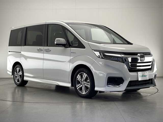 ホンダ ステップワゴン スパーダ ハイブリッド G EX ホンダセンシング 宮崎県 2018(平30)年 3.8万km プラチナホワイトパール 純正9インチメモリーナビ/ CD DVD MSV BTオーディオ フルセグTV/全方位カメラ/両側パワースライドドア/レーダークルーズコントロール/社外フリップダウンモニター/ステアリングリモコン/前席シートヒーター/ドライブレコーダー/デジタルインナーミラー/LEDヘッドライト/ビルトインETC