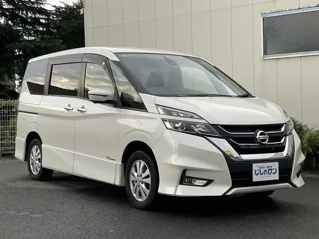 日産 セレナ ハイウェイスター Vセレクション 福島県 2017(平29)年 12.1万km ブリリアントホワイトパール (株)IDOMが運営する【じしゃロン福島店】の自社ローン専用車両になります。こちらは現金またはオートローンご利用時の価格です。自社ローンご希望の方は別途その旨お申付け下さい/純正SDナビ/フルセグテレビ/両側パワースライド/ドアバイザー/セーフティパック/アラウンドビューモニター/クルーズコントロール/クリアランスソナー/革巻きステアリング/ステアリングリモコン