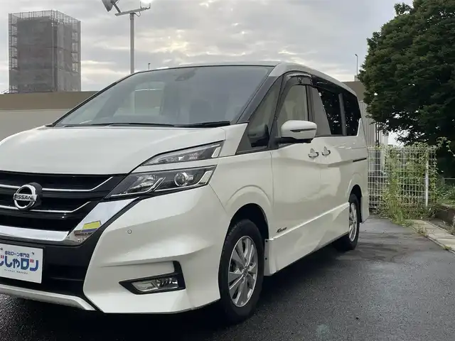 日産 セレナ ハイウェイスター Vセレクション 福島県 2017(平29)年 12.1万km ブリリアントホワイトパール (株)IDOMが運営する【じしゃロン福島店】の自社ローン専用車両になります。こちらは現金またはオートローンご利用時の価格です。自社ローンご希望の方は別途その旨お申付け下さい/純正SDナビ/フルセグテレビ/両側パワースライド/ドアバイザー/セーフティパック/アラウンドビューモニター/クルーズコントロール/クリアランスソナー/革巻きステアリング/ステアリングリモコン
