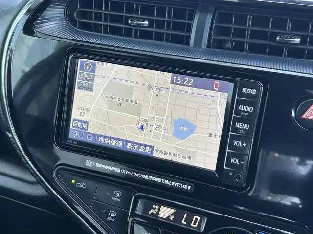 トヨタ アクア S 静岡県 2020(令2)年 1.2万km ダークブルーマイカ トヨタセーフティセンス/純正ＳＤナビ/ワンセグＴＶ/ＣＤ再生/全周囲カメラ/ビルトインＥＴＣ/前後ドラレコ/BTオーディオ/プッシュスタート/スマートキー/ＰＫＳＢ/クリアランスソナー/純正フロアマット/ＬＥＤヘッドライト
