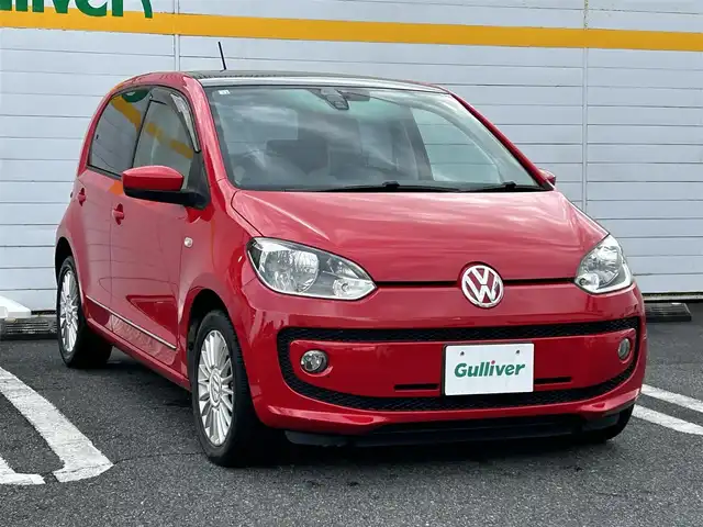 フォルクスワーゲン アップ！ ハイアップ！ 埼玉県 2014(平26)年 3.8万km トルネードレッド コーナーセンサー/バックカメラ/社外ナビ/ABS/AC/クルーズコントロール/ワンセグテレビ/純正アルミホイール/横滑り防止装置/PW/PS/ETC/プッシュスタート/ドアバイザー/サンルーフ