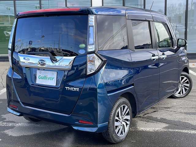 ダイハツ トール カスタムG SAⅡ 道東・釧路十勝 2017(平29)年 6.7万km レーザーブルークリスタルシャイン ・4WD/・社外SDナビ/ （ラジオ・BT・CD・DVD・フルセグ)/・バックカメラ/・クルーズコントロール/・両側パワースライドドア/・ドアバイザー/・横滑り防止装置/・コーナーセンサー/・バックカメラ/・LEDオートライト/・フォグランプ/・ステアリングスイッチ/・ETC/・電動格納ウィンカーミラー/・スマートキー/・プッシュスタート/・純正14インチアルミホイール/・社外AW付冬タイヤ積込/(165/65/R14・5mm)