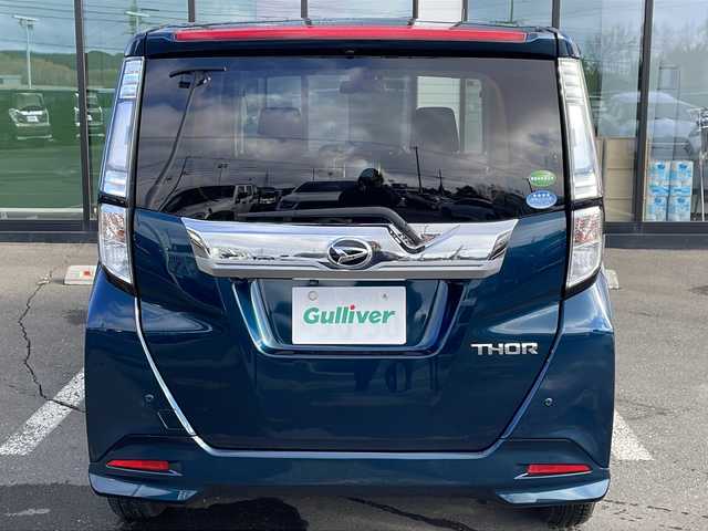 ダイハツ トール カスタムG SAⅡ 道東・釧路十勝 2017(平29)年 6.7万km レーザーブルークリスタルシャイン ・4WD/・社外SDナビ/ （ラジオ・BT・CD・DVD・フルセグ)/・バックカメラ/・クルーズコントロール/・両側パワースライドドア/・ドアバイザー/・横滑り防止装置/・コーナーセンサー/・バックカメラ/・LEDオートライト/・フォグランプ/・ステアリングスイッチ/・ETC/・電動格納ウィンカーミラー/・スマートキー/・プッシュスタート/・純正14インチアルミホイール/・社外AW付冬タイヤ積込/(165/65/R14・5mm)