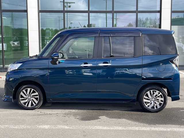 ダイハツ トール カスタムG SAⅡ 道東・釧路十勝 2017(平29)年 6.7万km レーザーブルークリスタルシャイン ・4WD/・社外SDナビ/ （ラジオ・BT・CD・DVD・フルセグ)/・バックカメラ/・クルーズコントロール/・両側パワースライドドア/・ドアバイザー/・横滑り防止装置/・コーナーセンサー/・バックカメラ/・LEDオートライト/・フォグランプ/・ステアリングスイッチ/・ETC/・電動格納ウィンカーミラー/・スマートキー/・プッシュスタート/・純正14インチアルミホイール/・社外AW付冬タイヤ積込/(165/65/R14・5mm)