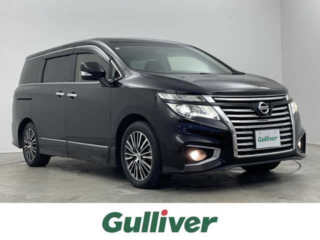 日産 エルグランド 250ハイウェイスターS 埼玉県 2016(平28)年 6.7万km ファントムブラック 純正SDナビ/【SD/CD/DVD/フルセグ/Bluetooth】/バックカメラ/純正18インチアルミホイール/フリップダウンモニター/両側電動スライドドア/クルーズコントロール/HIDオートライト/フォグライト/ETC