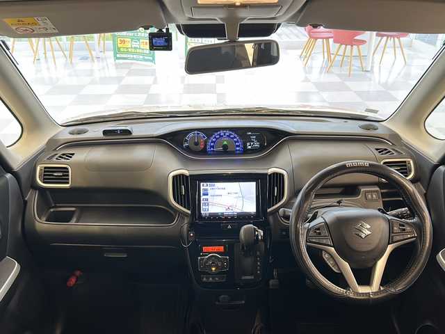 スズキ ソリオ バンディット HV SV 岐阜県 2021(令3)年 4.2万km ピュアホワイトP 純正SDナビゲーション/フルセグテレビ/Bluetooth/CD/DVD/USB/iPod/VTR/アダプティブクルーズコントロール/パドルシフト/両側パワースライドドア/前ドライブレコーダー/社外スタッドレスアルミホイールタイヤ積込/LEDヘッドライト/D＋N席シートヒーター/オートマチックハイビーム/オートライト/横滑り防止装置/パーキングアシスト/レーンキープアシスト/盗難防止システム/プッシュスタート/スペアキー