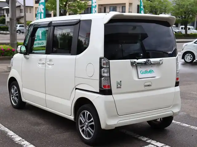 ホンダ Ｎ ＢＯＸ G Lパッケージ 福島県 2014(平26)年 5.5万km プレミアムホワイトパール  ワ ン オ ー ナ ー/ 4  W  D/ 社 外 ナ ビ/　・CD／DVD／フルセグTV/ 左 側 パ ワ ー ス ラ イ ド ド ア/ フ ォ グ ラ ン プ/ ヘ ッ ド ラ イ ト レ ベ ラ イ ザ ー/ 電 動 格 納 ミ ラ ー/ 純 正 フ ロ ア マ ッ ト/ 純 正 １ ４ イ ン チ ア ル ミ ホ イ ー ル/ 新 車 保 証 書/ 取 扱 説 明 書/　