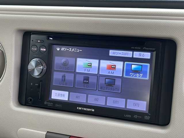 ダイハツ ミラ ココア プラスX 福島県 2010(平22)年 6.4万km チタニウムグレーメタリック ｃａｒｒｏｚｚｅｒｉａナビ　バックＣ　ＴＶ　ＤＶＤ再生機能　フォグランプ　ルーフレール　スマートキー　積込スタッドレス付純正ホイール４本　電動格納ミラー　フロアマット　スペアキー　ドアバイザー