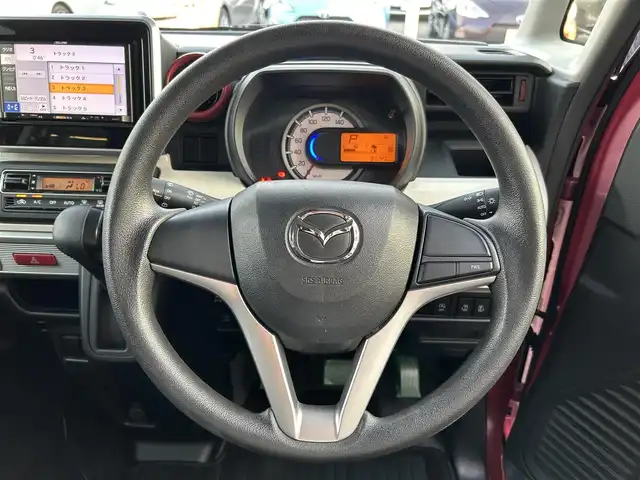マツダ フレアワゴン ハイブリッド XS 愛媛県 2018(平30)年 3.2万km チアフルピンクM 禁煙車/登録時走行距離：31147km/イクリプスナビ(CD/AM/FM)/ワンセグTV/パワースライドドア(両側)/バックカメラ/ドライブレコーダー/パーキングセンサー/デュアルセンサーブレーキサポート/誤発進抑制機能/後退時ブレーキサポート/車線逸脱警報機能/ふらつき警報機能/先行車発進お知らせ機能/ハイビームアシスト/オートライト/オートエアコン/運転席シートヒーター/アドバンストキーレスエントリー/キーレスプッシュスタートシステム