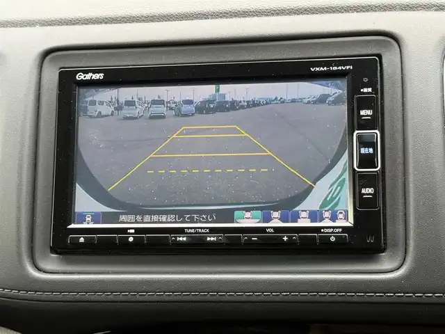 ホンダ ヴェゼル ハイブリッド X ホンダセンシング 道南・函館 2018(平30)年 7.4万km ルーセブラックM /寒冷地仕様//ホンダセンシング//衝突軽減ブレーキ//誤発進抑制機能//アダプティブクルーズコントロール//車線維持支援システム//路外逸脱抑制機能//先行車発進お知らせ機能//標識認識機能//フロントワイパーデアイサー//ホンダ純正ベーシックインターナビ/（フルセグTV/DVD/CD/SD/BT/FM/AM)//バックカメラ//革巻ステアリング//前席シートヒーター//LEDヘッドライト//フォグランプ//ウィンカーミラー//プッシュスタート//スマートキー