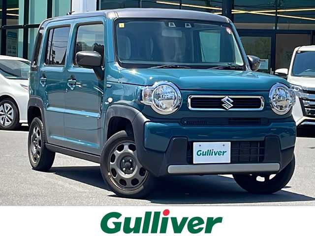 スズキ ハスラー HYBRID G 長野県 2020(令2)年 4.4万km デニムブルー ガンメタリック 2トーン 社外ナビ/（AVIC-RZ33）/ワンセグTV/ステアリングスイッチ/コーナーセンサー（後ろのみ）/衝突軽減ブレーキ/アイドリングストップ/前席シートヒーター/レーン逸脱警報/光軸レベライザー/ミラーヒーター/オートライト/スマートキー/Wエアバッグ/ABS/ETC