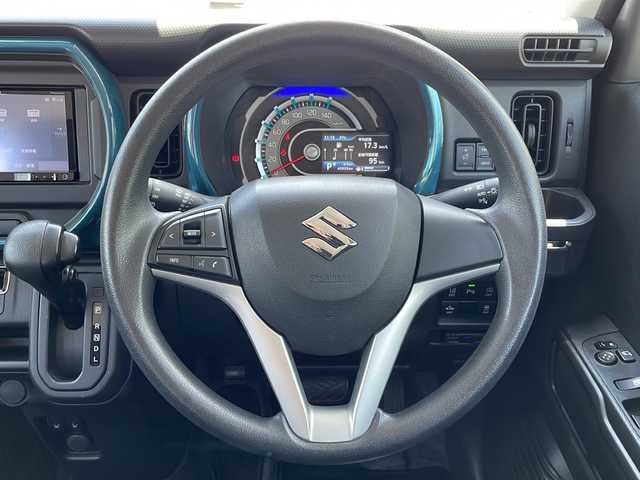 スズキ ハスラー HYBRID G 長野県 2020(令2)年 4.4万km デニムブルー ガンメタリック 2トーン 社外ナビ/（AVIC-RZ33）/ワンセグTV/ステアリングスイッチ/コーナーセンサー（後ろのみ）/衝突軽減ブレーキ/アイドリングストップ/前席シートヒーター/レーン逸脱警報/光軸レベライザー/ミラーヒーター/オートライト/スマートキー/Wエアバッグ/ABS/ETC