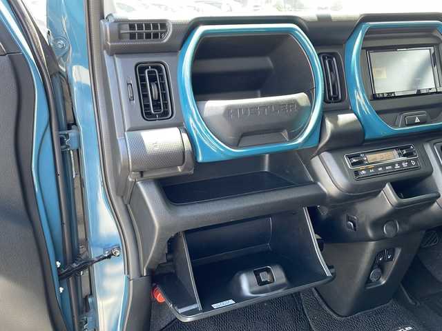スズキ ハスラー HYBRID G 鹿児島県 2020(令2)年 4.4万km デニムブルー ガンメタリック 2トーン 社外ナビ/（AVIC-RZ33）/ワンセグTV/ステアリングスイッチ/コーナーセンサー（後ろのみ）/衝突軽減ブレーキ/アイドリングストップ/前席シートヒーター/レーン逸脱警報/光軸レベライザー/ミラーヒーター/オートライト/スマートキー/Wエアバッグ/ABS/ETC