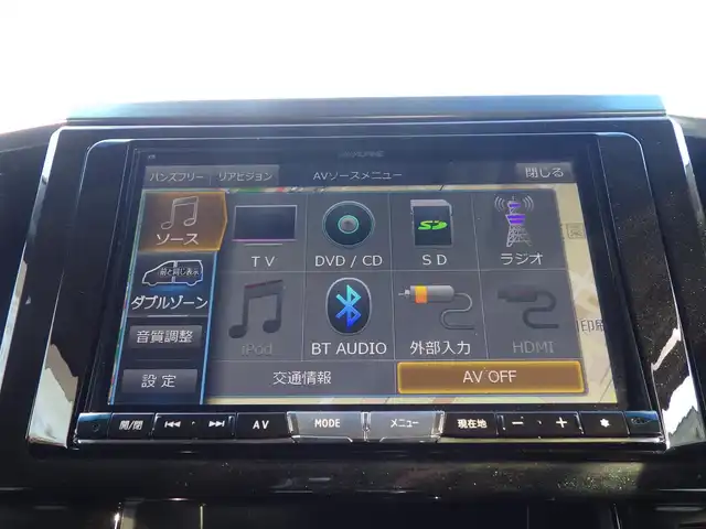 トヨタ ヴェルファイア Z 千葉県 2016(平28)年 5.7万km ブラック 両側パワースライドドア/社外SDナビ/地デジTV/【DVD/CD再生機能　Bluetooth接続】/バックカメラ/フリップダウンモニター/革巻きステアリング/ETC/LEDヘッドライト/フォグライト/ウインカーミラー/クリアランスソナー/純正18インチアルミホイル/サイド/カーテンエアバッグ/スマートキー