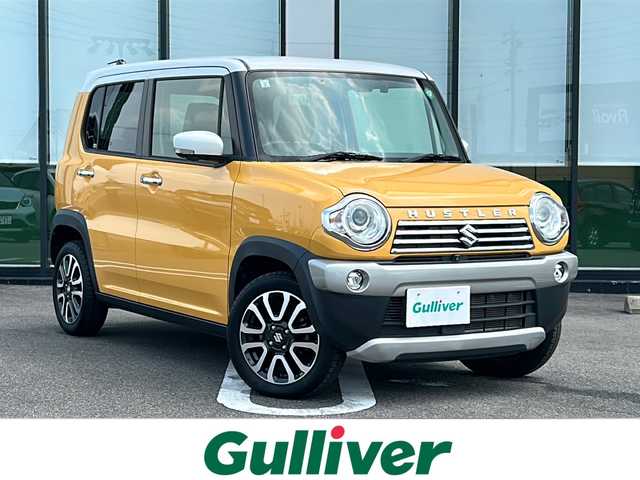 スズキ ハスラー Jターボ ブラックインテリアパッケージ 岐阜県 2019(平31)年 3.4万km アクティブイエロー/ホワイト2トーンルーフ 登録時走行距離：33859km/純正SDナビ（AVIC-RWS901II）/全方位カメラ/フルセグテレビ・BT・CD・DVD/ハーフレザーシート/シートヒーター/クルーズコントロール/パドルシフト/ETC/ドライブレコーダー/レーンキープアシスト/純正フロアマット/プッシュスタート/スマートキー/LEDヘッドライト/フォグライト/純正１５インチアルミホイール