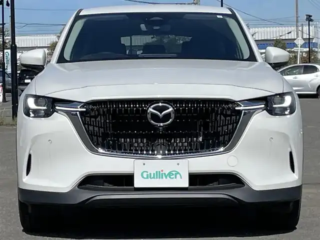 マツダ ＣＸ－６０ XD Sパッケージ 道央・札幌 2023(令5)年 1.2万km ロジウムホワイトプレミアムメタリック ４WD/純正SDナビ/AM/FM/USB/BT/衝突被害軽減ブレーキ/トランクションコントロールシステム/レーダークルーズコントロール/レーンキープアシスト/ダウンヒルアシストコントロール/クリアランスソナー/ブラインドスポットモニター/全方位カメラ/ビルトインETC/Mi-DRIVE/アイドリングストップ/D席パワーシート/D席メモリーシート/前席シートヒーター/ハンドルヒーター/革巻きステアリング/ステアリングリモコン/パドルシフト/電動パーキング/オートブレーキホールド/プッシュスタート/スマートキー/LEDヘッドライト/オートライト/オートハイビーム/電動格納ミラー/ウィンカーミラー/フロアマット/スペアキー
