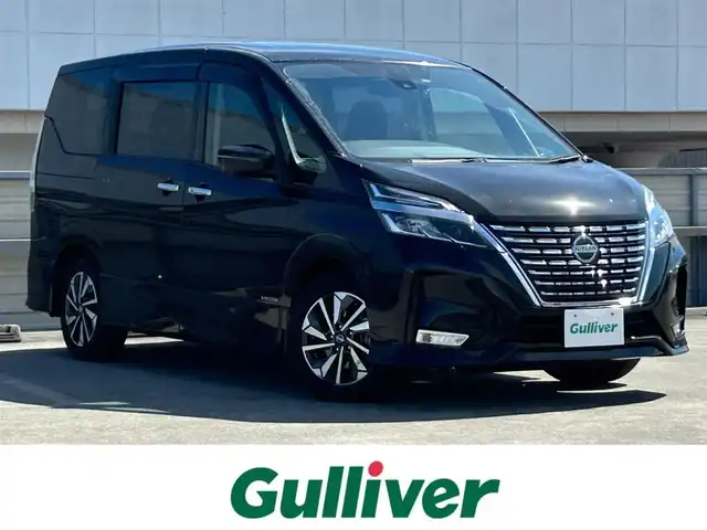 日産 セレナ ハイウェイスター V 静岡県 2020(令2)年 5.9万km ダイヤモンドブラック カロッツェリア８型ナビ/フルセグTV/エマージェンシーブレーキ/プロパイロット/カロッツェリア１０．２型後席モニター/全周囲モニター/ビルトインＥＴＣ/前後ドラレコ/デジタルミラー/両側電動スライド/衝突軽減システム/追従クルコン/純正LEDヘッドライト/純正１６ＡＷ