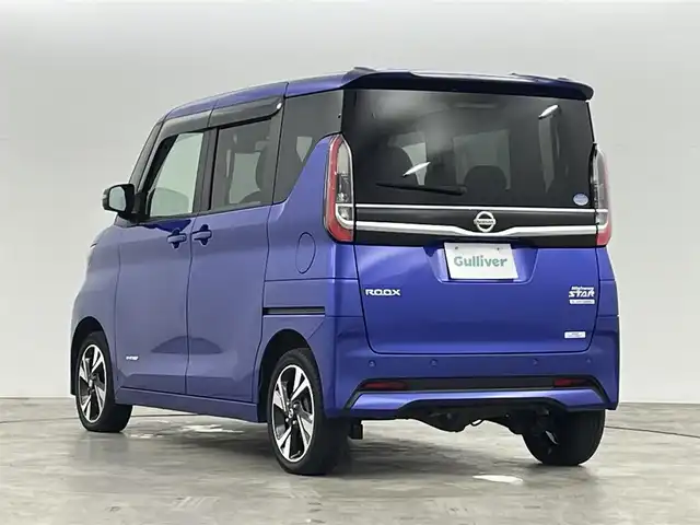 日産 ルークス HWS Gターボ プロパイロットED 福島県 2020(令2)年 3.4万km アトランティックブルー プロパイロット/・インテリジェントエマージェンシーブレーキ/・アラウンドビューモニター/・踏み間違い防止アシスト/・レーンアシスト/・先行車発進お知らせ機能/コーナーセンサー/純正9インチナビ/・型式：MM319D-L/・フルセグ/TV/BT/SD/AUX/USB/CD/DVD/FM/AM/全方位カメラ/両側パワースライドドア/LEDオートライト/ベンチシート/純正15インチアルミホイール/サンシェード/純正フロアマット/プッシュスタート/・スマートキー/・エンジンスターター