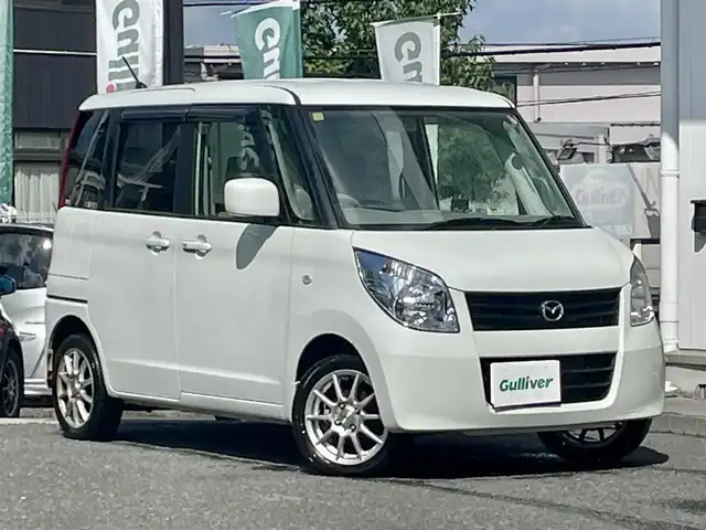 マツダ フレアワゴン XS 宮城県 2012(平24)年 4.2万km ホワイトパール 4WD/純正デジタルオーディオ/FM/AM/CD/AUX/バックカメラ/片側パワースライドドア/D席シートヒーター/社外アルミ夏タイヤ14インチ/社外アルミ冬タイヤ13インチ/純正フロアマット/ヘッドランプレベライザー/電動格納ミラー/プッシュスタート