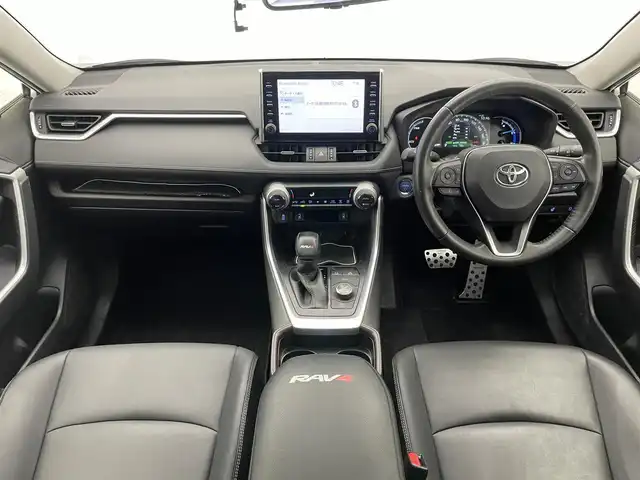 トヨタ ＲＡＶ４ ハイブリットG 愛知県 2021(令3)年 4.6万km ホワイトパールクリスタルシャイン 純正９型ＤＡナビＴＶ　全方位カメラ　モデリスタエアロ　禁煙　黒革　シートヒーター　ステアリングヒーター　デジタルインナーミラー　ドラレコ　電動シート　パワーバックドア　衝突軽減　追従クルコン　ＬＥＤオートライト　トヨタセーフティセンス　ルーフレール　メモリシート　純正フロアマット