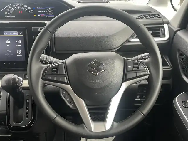 スズキ ソリオ HV MZ 宮崎県 2021(令3)年 7万km メロウディープレッドパール ワンオーナー/純正MOP9型ナビ/フルセグTV/両側パワースライドドア/全方位モニター/ビルトインETC/ドライブレコーダー/アダプティブクルーズコントロール/セーフティサポート/・衝突被害軽減ブレーキ/・後退時ブレーキサポート/・車線逸脱警報/・前後誤発進抑制/・ハイビームアシスト/・標識認識/・リアパーキングセンサー/LEDヘッドランプ/革巻きステアリング/ハンズフリーステアリングスイッチ/純正15インチアルミホイール/スマートキー/プッシュエンジンスタート/禁煙車