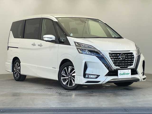 日産 セレナ ハイウェイスター V 栃木県 2021(令3)年 3.1万km ブリリアントホワイトパール 純正ナビ/（CD/DVD/フルセグ/Bluetooth/MSV/SD/AUX）　/全方位カメラ　/ＥＴＣ　/禁煙車　/プロパイロット/両側パワースライドドア　/オートライト　/ＬＥＤヘッドライト　/フォグランプ　/スマートキー　/プッシュスタート　/アイドリングストップ　/ステアリングスイッチ/革巻きステアリング/ウインカーミラー/電動格納ミラー/純正アルミホイール/純正フロアマット