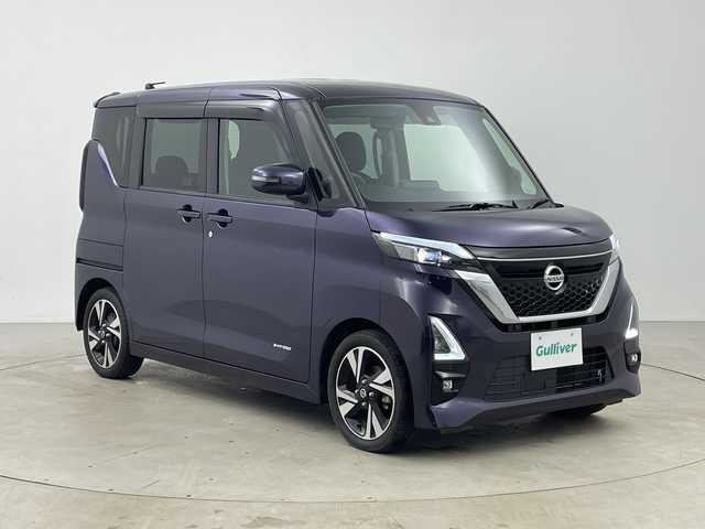 日産 ルークス HWS Gターボ プロパイロットED 鹿児島県 2020(令2)年 3.7万km アメジストパープル 純正9インチナビ/（AM/FM/CD/DVD/Bluetooth/フルセグ）/プロパイロット/エマージェンシーブレーキ/両側パワースライドドア/アラウンドビューモニター/レーンキープアシスト/電動パーキングブレーキ/ステアリングリモコン/オートホールド/オートライト/LEDヘッドライト/スマートキー/プッシュスタート