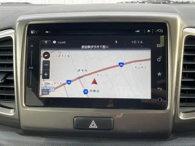 スズキ スペーシア カスタム Z ターボ 愛媛県 2017(平29)年 4万km ブルーイッシュブラックパール3 純正ナビ/フルセグTV/DVD/CD/BT/AppleCarPlay/USB/全方位カメラ/両側パワースライドドア/衝突軽減ブレーキ/クルーズコントロール/レーンキープアシスト/シートヒーター/ETC/LEDオートライト/フォグランプ/革巻きステアリング/ステアリングスイッチ/純正15インチAW/スマートキー/純正フロアマット/ターボ車