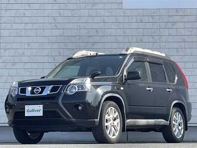 日産 エクストレイル 20Xtt 岩手県 2013(平25)年 9.3万km ダイヤモンドブラック 4WD（切り替えあり）/ハイパールーフレールランプ/クルーズコントロール/純正SDナビ/→フルセグTV/Bluetooth/CD/DVD/FM/AM/バックカメラ/〇電動格納ミラー/〇スマートキー/〇ドアバイザー/〇フロアマット/オートライト/フォグライト/ダウンヒルコントロール/ETC