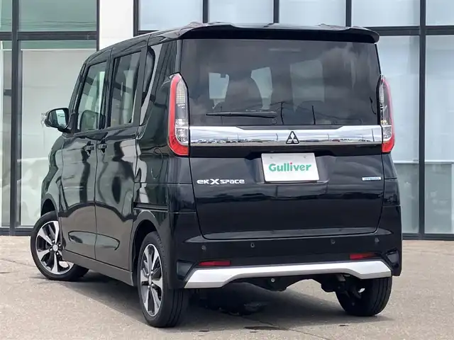 三菱 ｅＫクロススペース G プラスエディション 道南・函館 2022(令4)年 2.9万km アメジストブラック ・社外ＳＤナビ（ＣＤ、ＢＴ）/・ワンセグＴＶ/・全周位カメラ/・両側パワースライドドア/・前席シートヒーター/・レーンキープアシスト/・衝突軽減ブレーキ/・オートマチックハイビーム/・後方コーナーセンサー/・デジタルインナーミラー/・純正ＡＷ/・スペアキー/・ＥＴＣ
