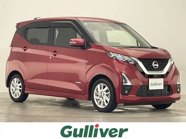 日産 デイズ HWS X プロパイロットED 滋賀県 2021(令3)年 1.9万km スパークリングレッドM 純正9インチSDナビ/(Bluetooth/CD/DVD/フルセグTV)/プロパイロット/レーンキープアシスト/クルーズコントロール（追従）/オートホールド/アラウンドビューモニター/純正ドラレコ/オートライト/LEDヘッドライト